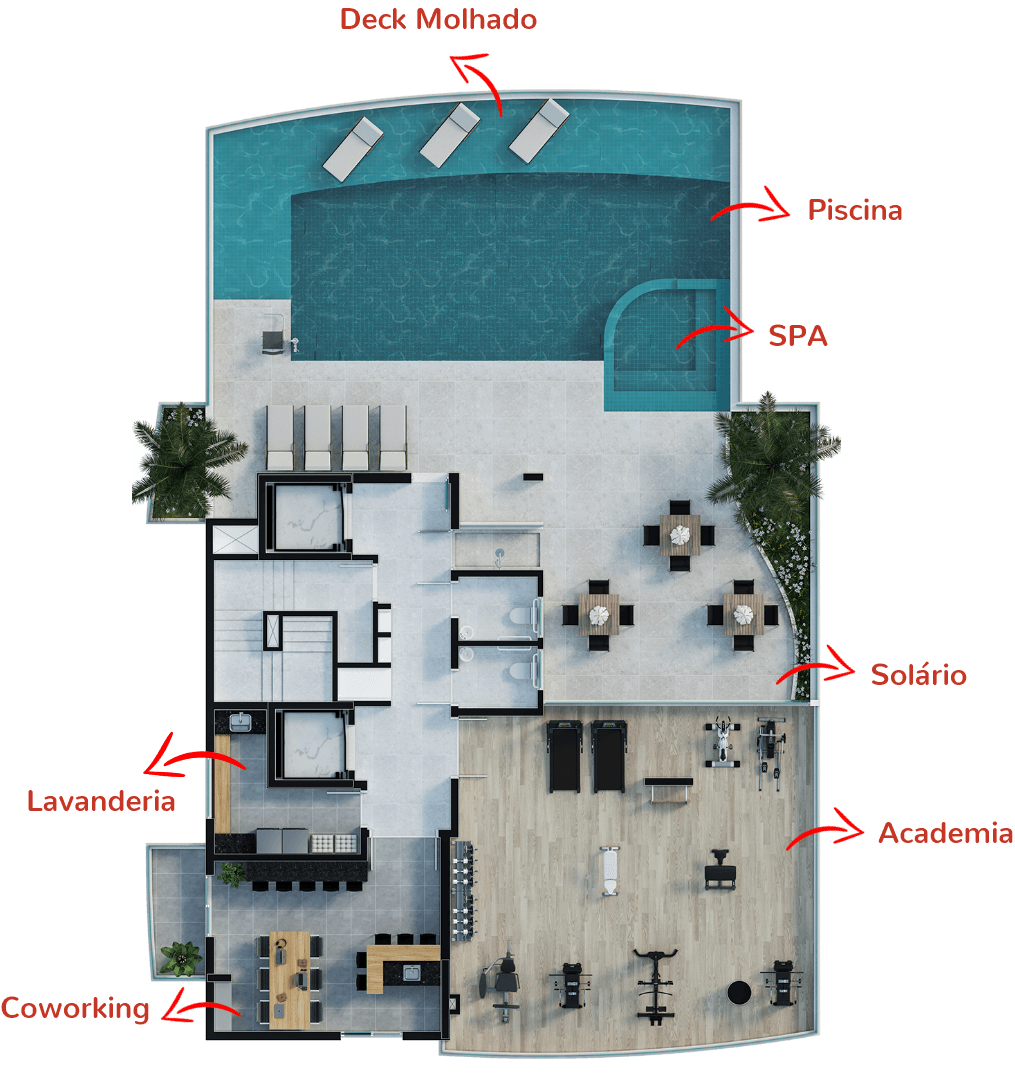 Residencial Lacca Planta Lazer
